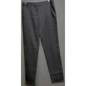 Joe B Pants 3 Plaid Black Gray Cuffed Cropped Officecore Preppy Y2K Academia